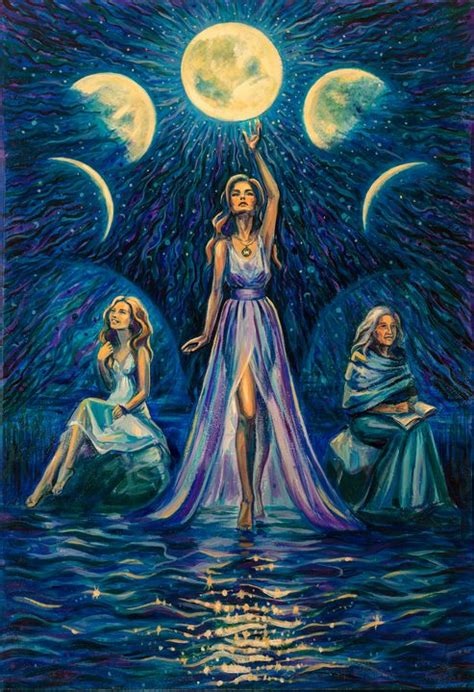 Divine feminine entity representing the cycles of life in nature